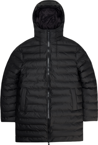 Rains Unisex Lohja Long Puffer Jacket W3T3 Black