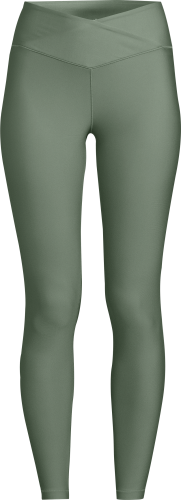 Casall Women's Overlap High Waist Tights Dusty Green