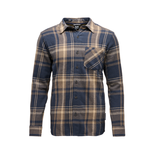 Black Diamond Men's Project Flannel Shirt Charcoal-Walnut Plaid