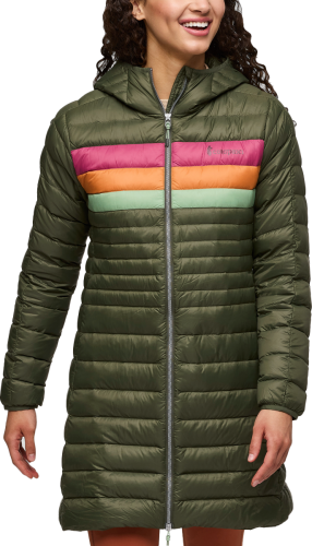 Cotopaxi Women's Fuego Down Parka Fatigue Stripes