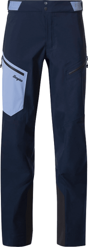 Bergans Women's Tind 3L Shell Pants Navy Blue/Blueberry Milk