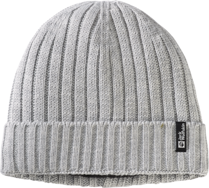 Jack Wolfskin Rib Knit Beanie Grey Heather