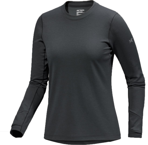 Arc'teryx Women's Taema Thermal Crew Longsleeve Black Heather