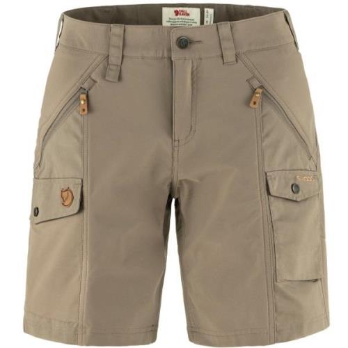 Fjällräven Women's Nikka Shorts Curved Suede Brown