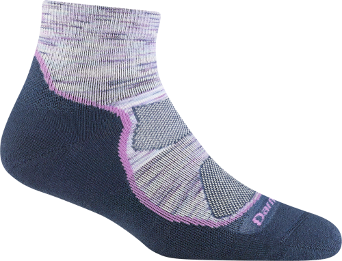 Darn Tough Women's Light Hiker 1/4 Lightweight Hiking Sock Cosmic Purp...