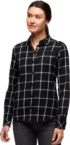 Black Diamond Women's Serenity Flanell Shirt Black/Alloy Plaid