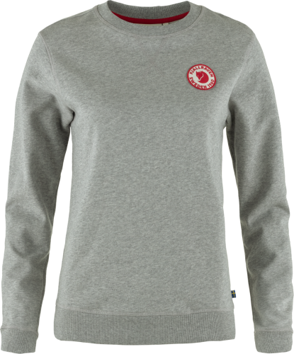 Fjällräven Women's 1960 Logo Badge Sweater Grey-Melange