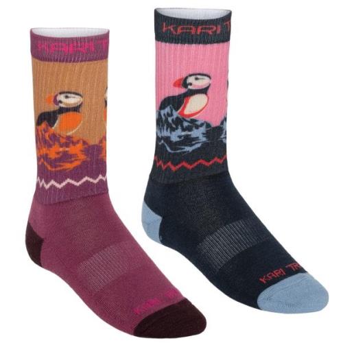 Kari Traa Women's Puffin Sock 2-pack Dark Navy Blue