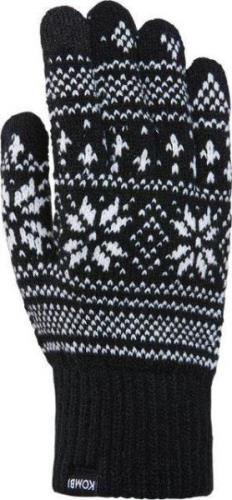 Kombi Unisex Nordic Jacquard Gloves Black