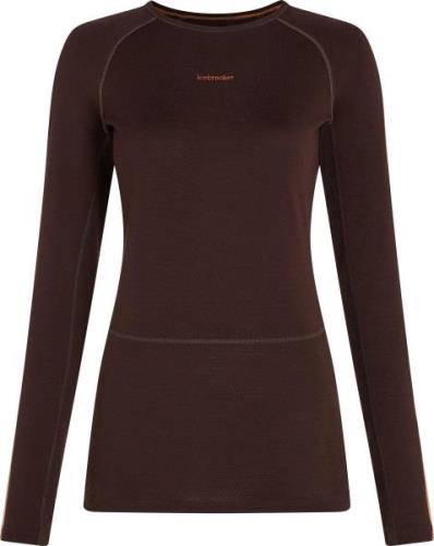 Icebreaker Women's Zoneknit 260 Longsleeve Crewe Bittersweet/Cedar Woo...