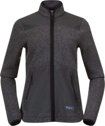 Bergans Women's Nordmarka Rewool Pile Midlayer Jacket Solid Dark Grey/...