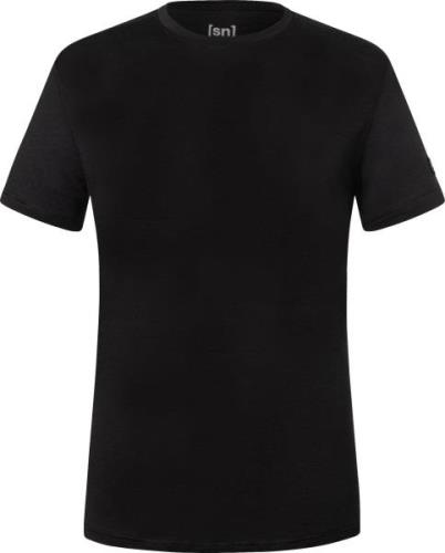 super.natural Men's Sierra140 Tee Jet Black