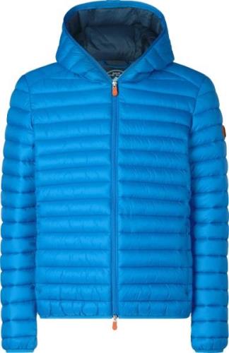 Save the Duck Men's Animal Free Hooded Puffer Jacket Donald Blue Berry