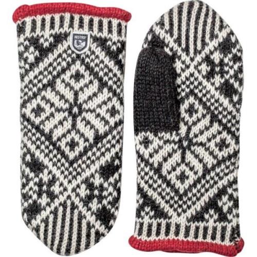 Hestra Nordic Wool Mitt Black/White