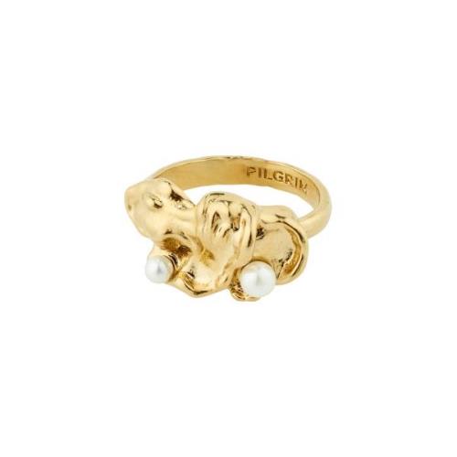 Pilgrim Moon Ring 18 kt. Brass Goldplated 102412004