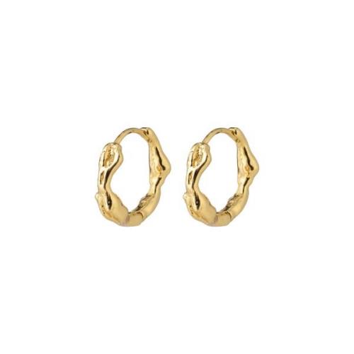 Pilgrim Zion Small Huggie Hoop Earrings Goldplated 262132023