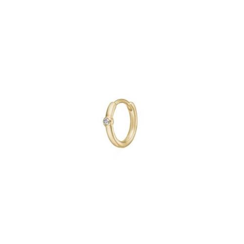 Julie Sandlau Purity Mini Øredobber Single 14 kt. Gull 0,16 ct. YG14-H...