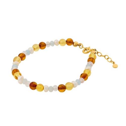 Pernille Corydon Amber Glow Armbånd 18 kt. Gullforgylt sølv b-359-gp