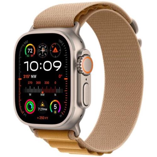 Apple Watch Ultra 2 GPS + Cellular 49mm Natural Titanium Alpine Loop M...