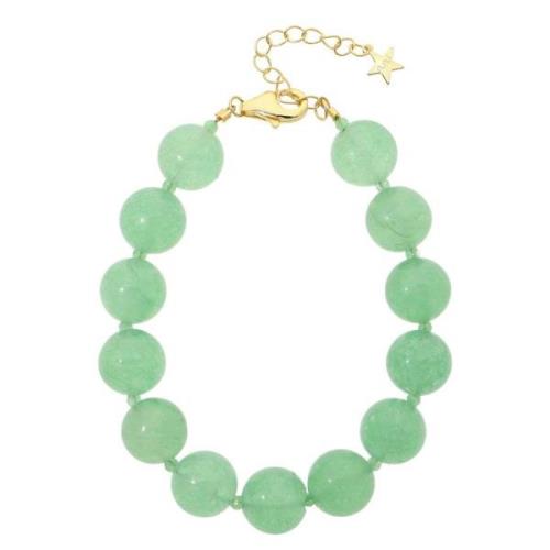 Nuni Copenhagen Jasmin Armbånd 24 kt. Gullforgylt sølv A3118-Green