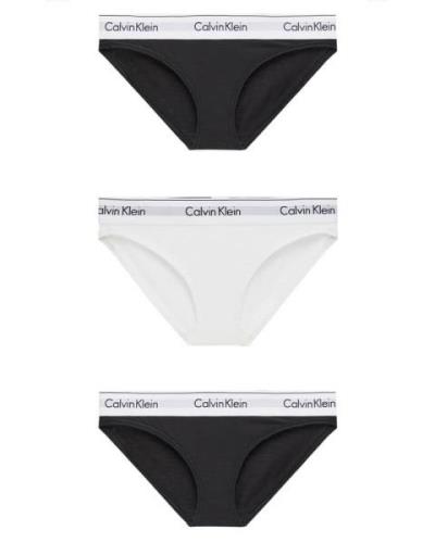 Calvin Klein Bikini Briefs 3-pack Black/White - XS   3 stk.