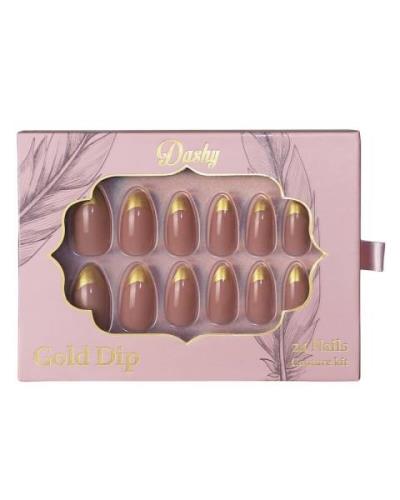 Dashy Nails Gold Dip   24 stk.