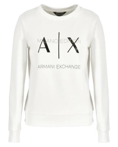 Armani Exchange Kvinne Sweatshirt Hvit XL