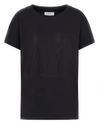 Armani Exchange Icon Period Kvinne T-Shirt Sort M