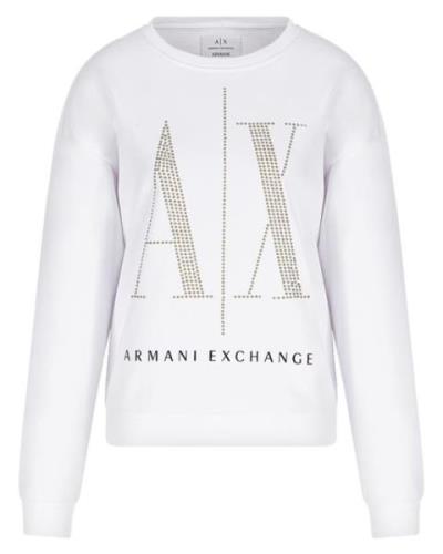 Armani Exchange Woman Sweatshirt White Str. M