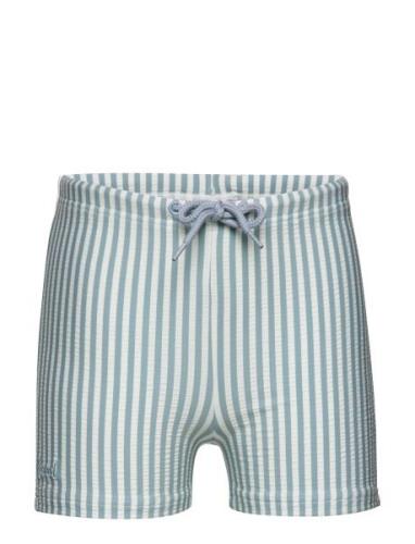 Otto Swim Pants Seersucker Badeshorts Green Liewood