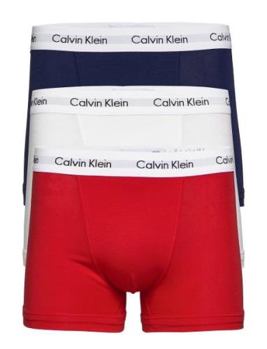 Trunk 3Pk Boksershorts Multi/patterned Calvin Klein
