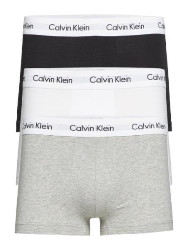 Low Rise Trunk 3Pk Boksershorts Grey Calvin Klein