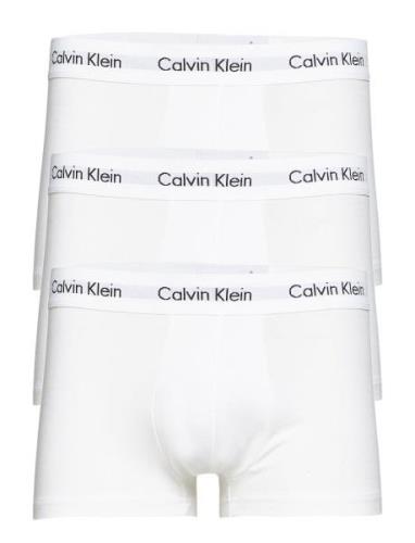 3P Low Rise Trunk Boksershorts White Calvin Klein