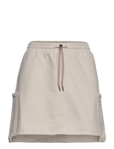 W. Pocket Sweat Skirt Kort Skjørt Beige Svea