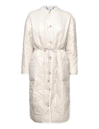 Reece Quilted Coat Fôret Kåpe Beige Dante6