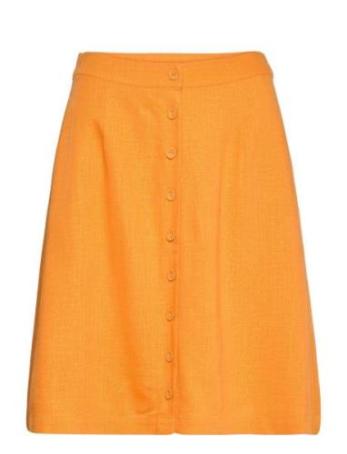 Slfgulia Hw Short Skirt B Kort Skjørt Orange Selected Femme