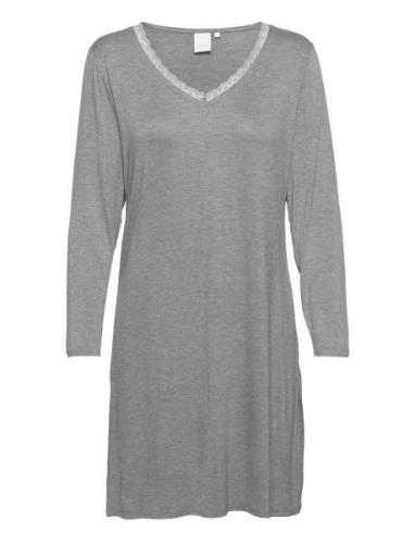 Jacqueline Long-Sleeved Dress Nattkjole Grey CCDK Copenhagen