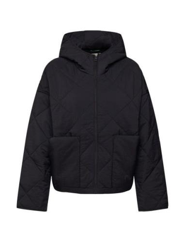 Wide Fit Quilted Jacket Fôret Jakke Black Esprit Casual
