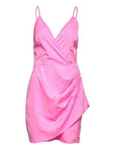 Yvettecras Dress Kort Kjole Pink Cras