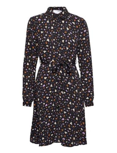 Slffiola Ls Aop Shirt Dress Kort Kjole Multi/patterned Selected Femme