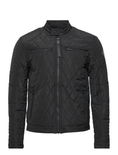 Jacket Slim Vattert Jakke Black Replay