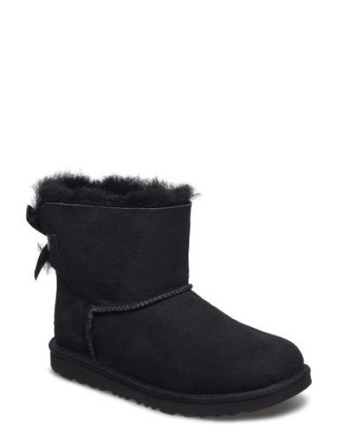 #K Mini Bailey Bow I Snørestøvletter Støvletter Black UGG