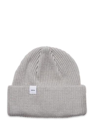 Merino Cap Accessories Headwear Beanies Grey Makia