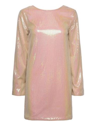 Ennova Ls Dress 7003 Kort Kjole Pink Envii