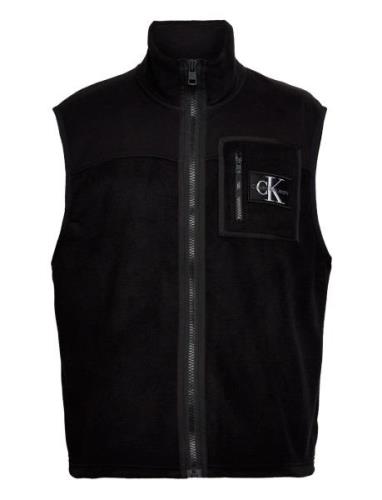 Fleece Blocking Vest Vest Black Calvin Klein Jeans