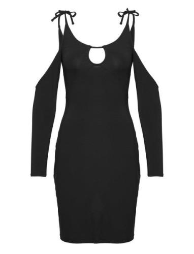 Viscose Jersey Stretch Mini Dress Kort Kjole Black HAN Kjøbenhavn