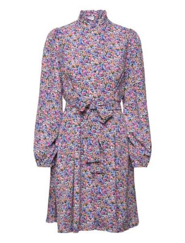 Slfmolly-Dana Ls Short Dress Ex Kort Kjole Multi/patterned Selected Fe...
