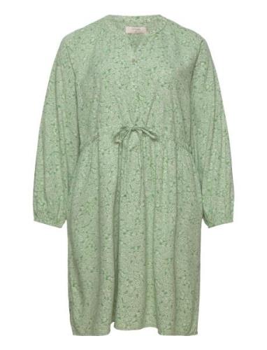 Crvimma Short Dress - Zally Fit Kort Kjole Green Cream