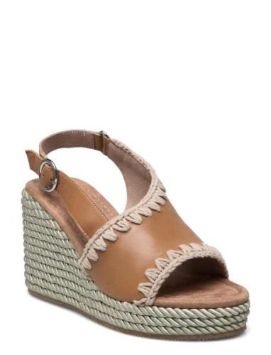 Musw361002C Sandal Med Hæl Espadrilles Brown MOU