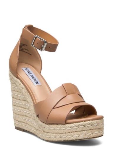 Sivian Sandal Sandal Med Hæl Espadrilles Brown Steve Madden